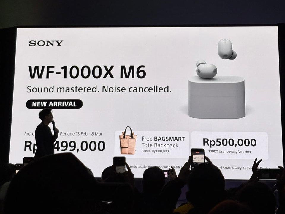 Sony WF-1000XM6 Resmi Launching di Indonesia: Sound Mastered. Noise Cancelled.