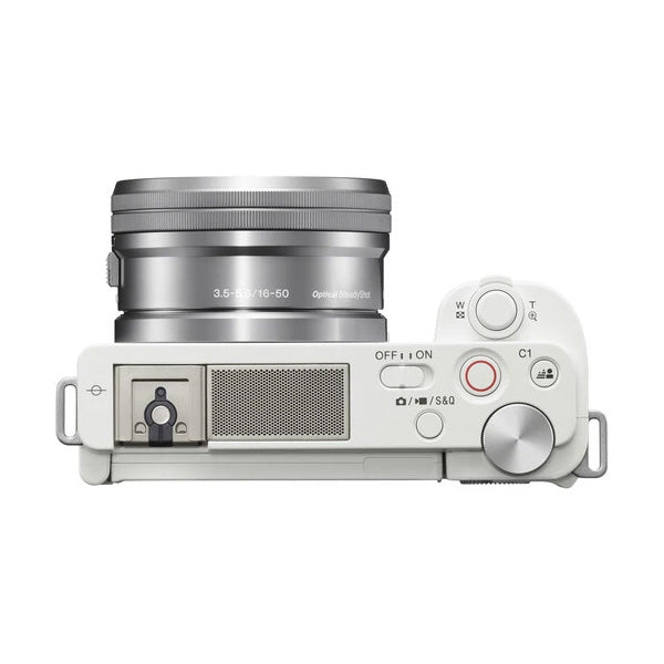 Sony ZV-E10 Mirrorless Camera with 16-50mm Lens (White)