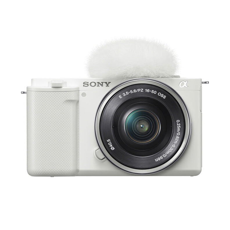 Sony ZV-E10 Mirrorless Camera with 16-50mm Lens (White)