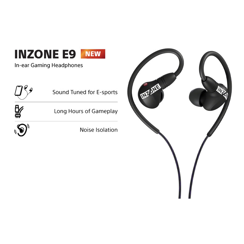 Sony INZONE E9 Headphone Gaming In-Ear Black | IER-G900