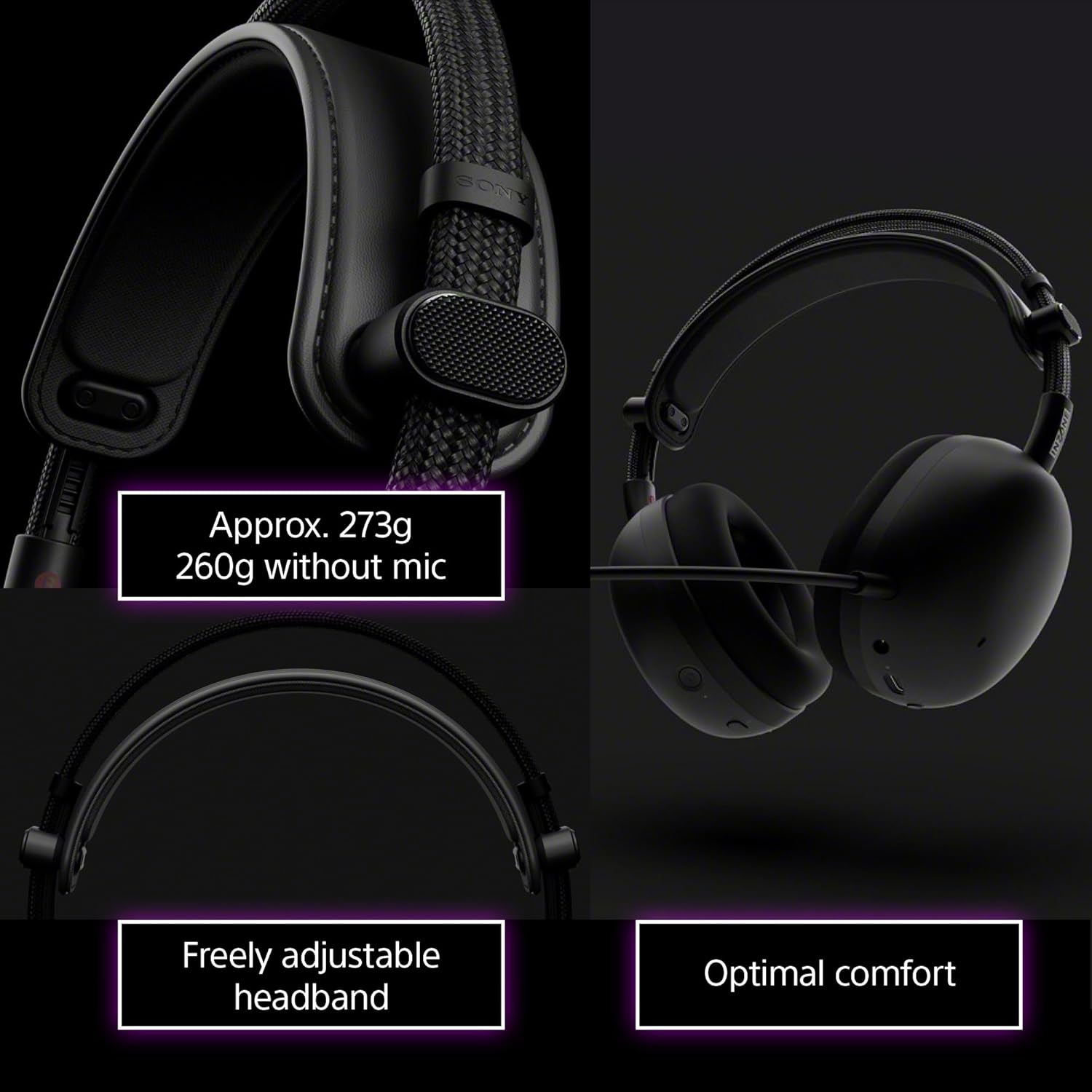 Sony INZONE H9 II Wireless Noise Cancelling Gaming Headset Black | WH-G910N