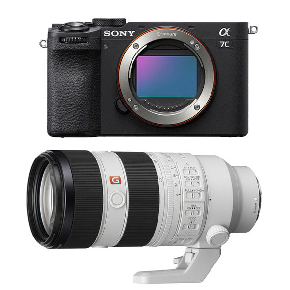 Sony a7C II Mirrorless Camera (Black) with Sony FE 70-200mm f2.8 GM OSS II Lens