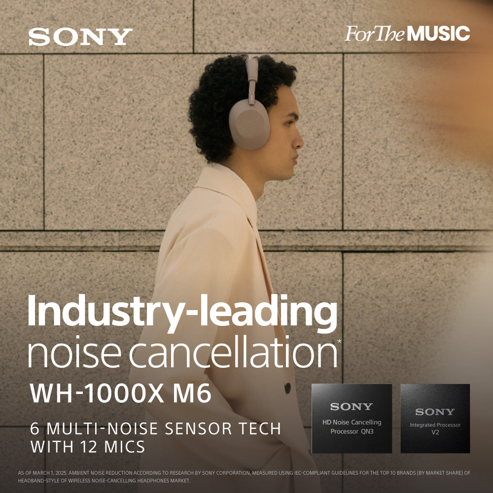 SONY WH-1000XM6 Noice Cancelling Headphones Sand Stone