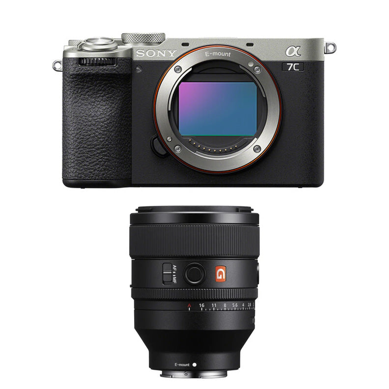 Sony a7C II Mirrorless Camera (Silver) with Sony FE 50mm f1.2 GM Lens