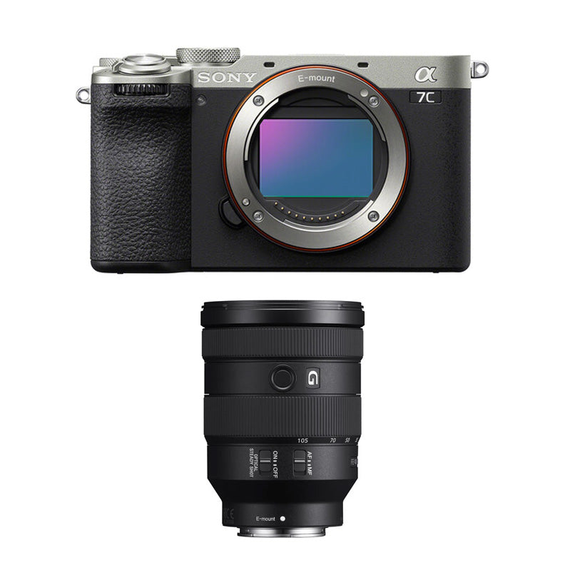 Sony a7C II Mirrorless Camera (Silver) with Sony FE 24-105mm f4 G OSS Lens