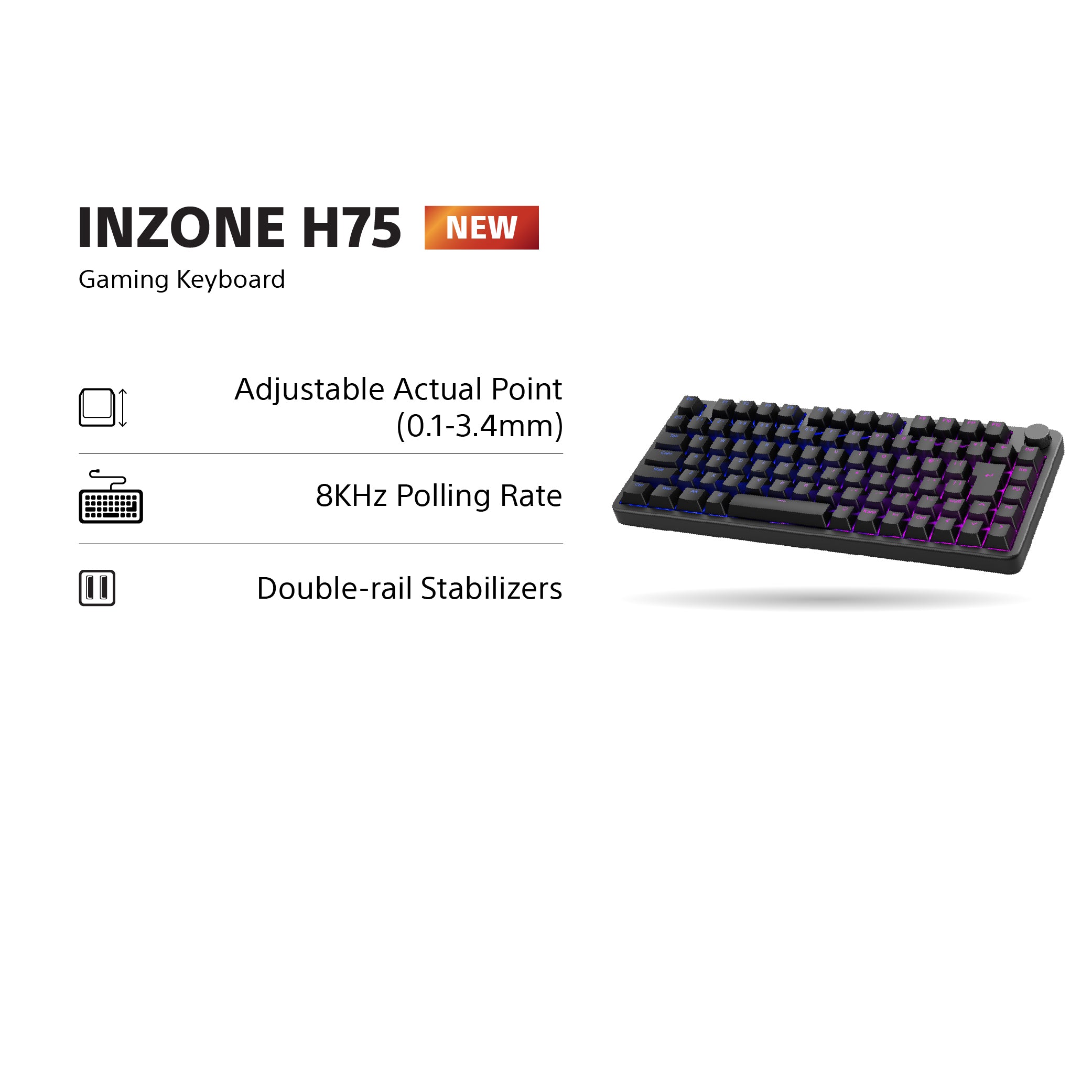 Sony INZONE H75 Gaming Keyboard / KBD-G900