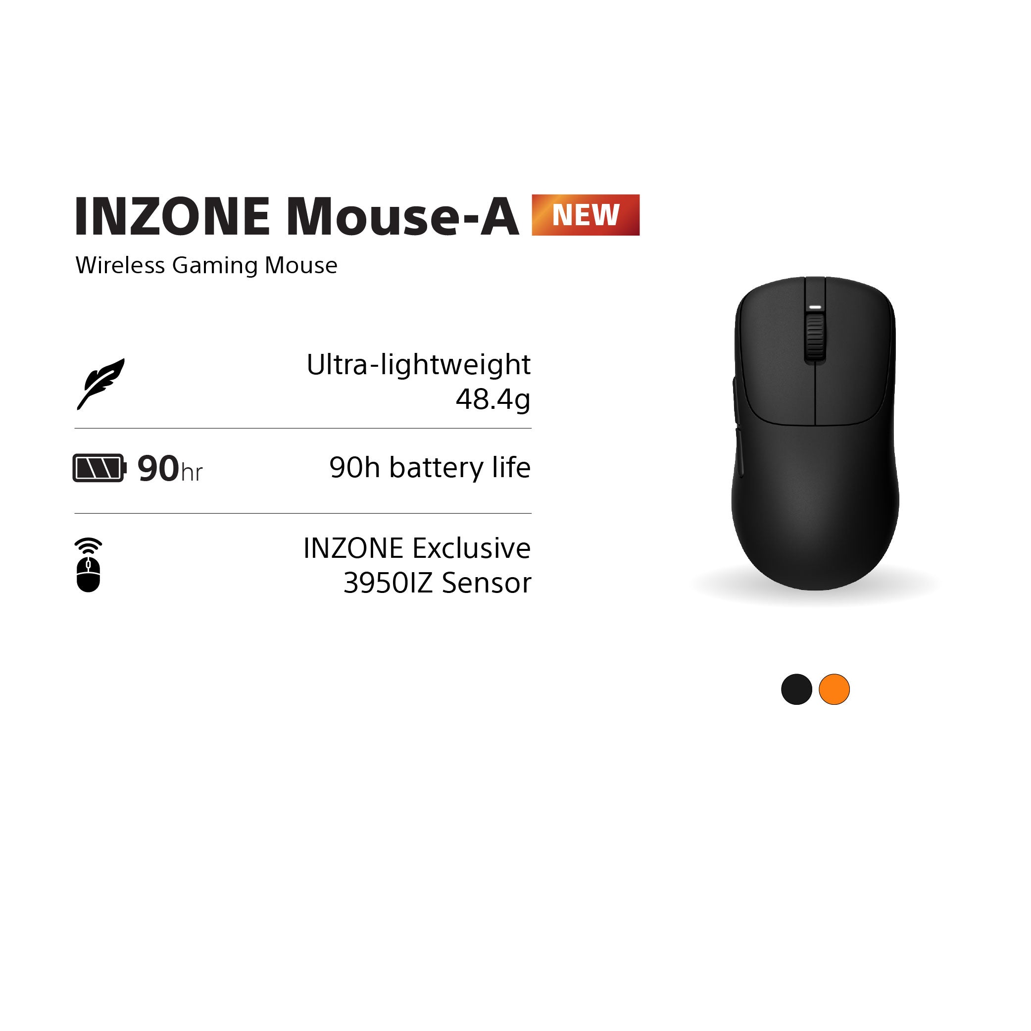 Sony INZONE Mouse-A Gaming Mouse / MSE-G500 Black