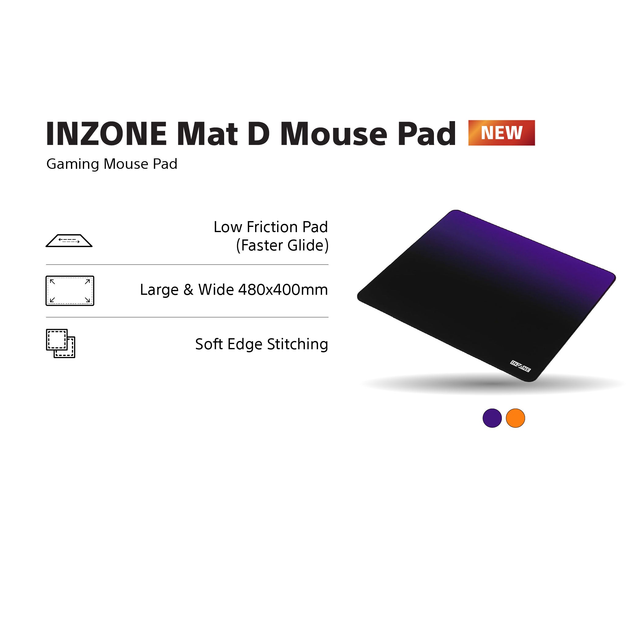Sony INZONE Mat D Gaming Mouse Pad / MPD-F900 Black