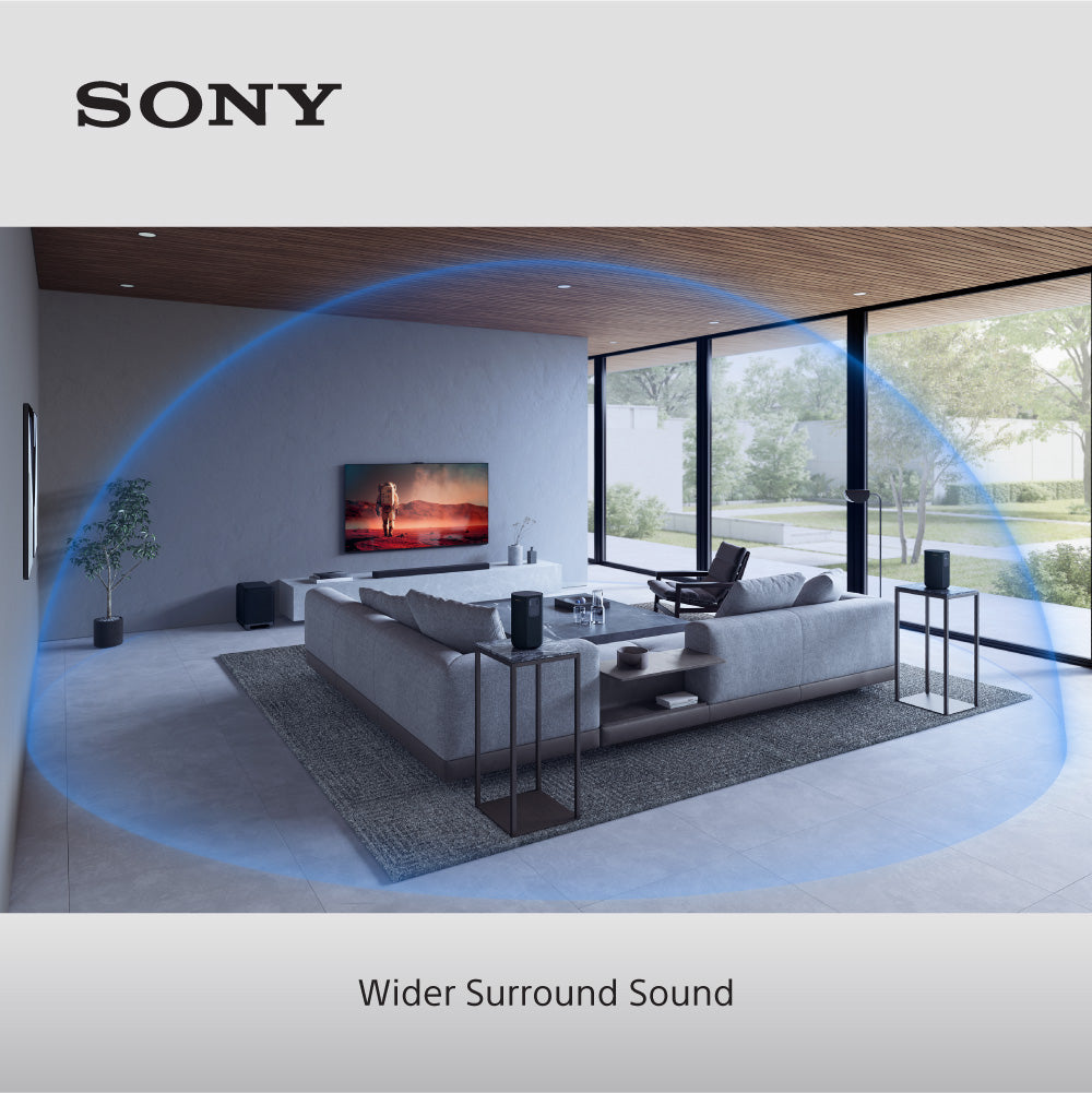 Sony HT-A8000 Bravia Theatre Bar 8 Sound Bar with Sony SA-RS3S 100W Additional Wireless Rear Speakers