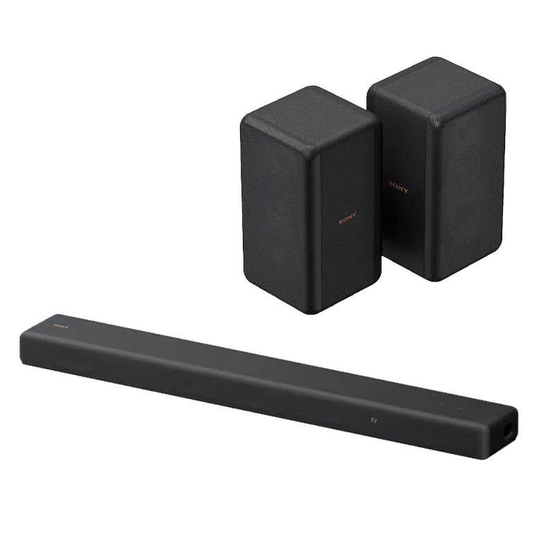 Sony HT-A3000 250W 3.1-Channel Dolby Atmos Soundbar with Sony SA-RS3S 100W Additional Wireless Rear Speakers