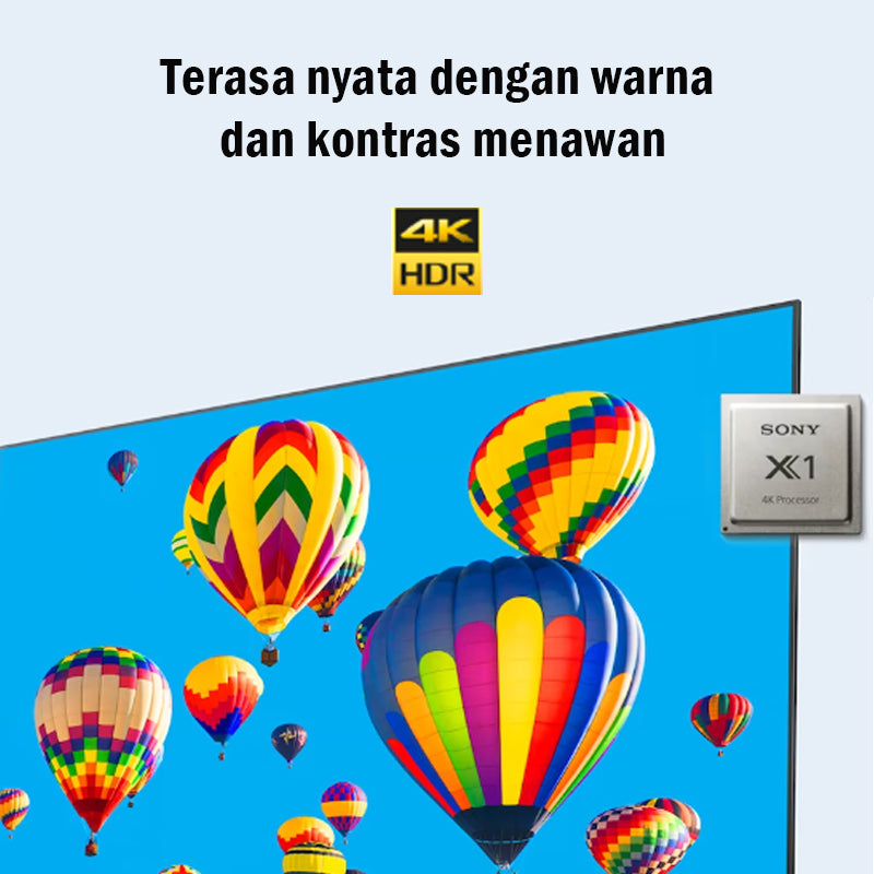 Sony | BRAVIA X75K 55 Inch TV | 4K Ultra HD | High Dynamic Range (HDR) | Smart TV (Google TV) | 2022 Model