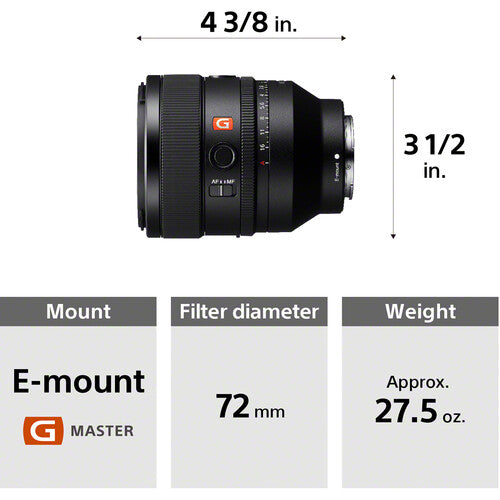 Sony FE 50mm f1.2 GM Lens