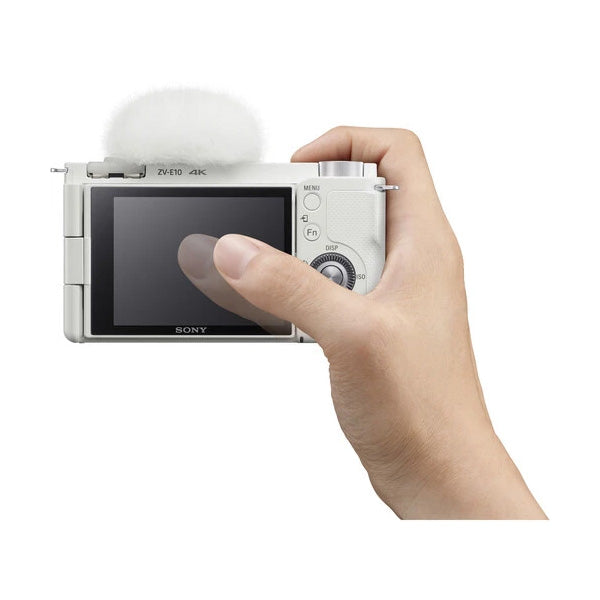 Sony ZV-E10 Mirrorless Camera with 16-50mm Lens (White)