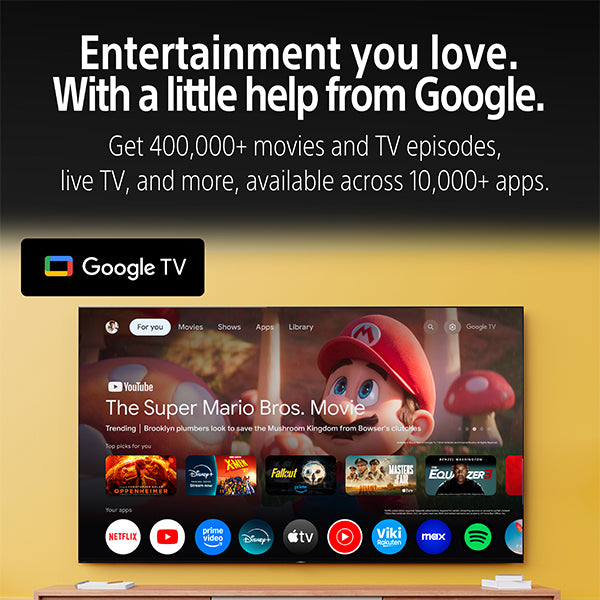Sony | BRAVIA 8 II 55 Inch TV | QD-OLED | 4K Ultra HD | High Dynamic Range (HDR) | Smart TV (Google TV) | 2025 Model
