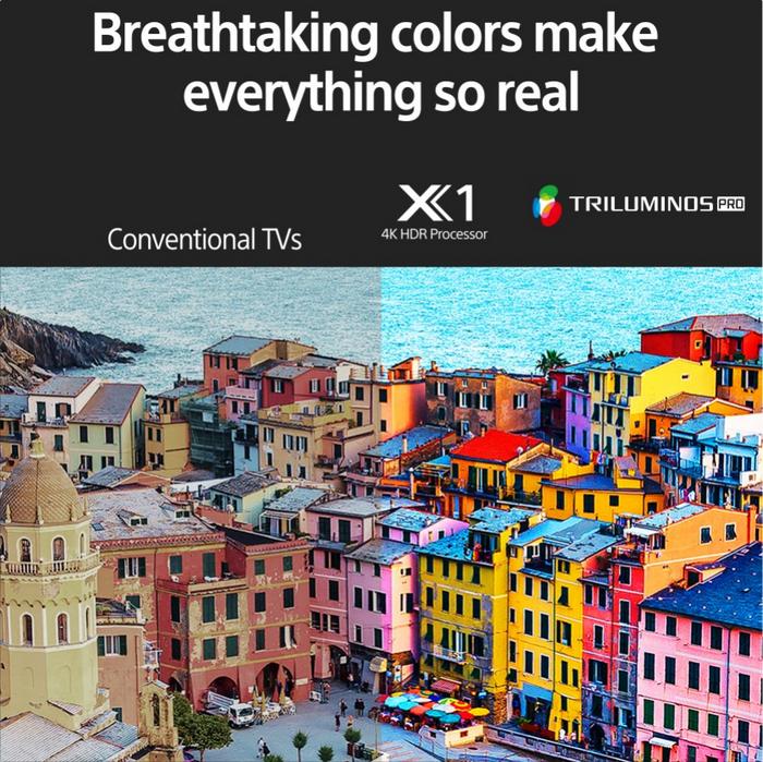 Sony | BRAVIA X75K 55 Inch TV | 4K Ultra HD | High Dynamic Range (HDR) | Smart TV (Google TV) | 2022 Model
