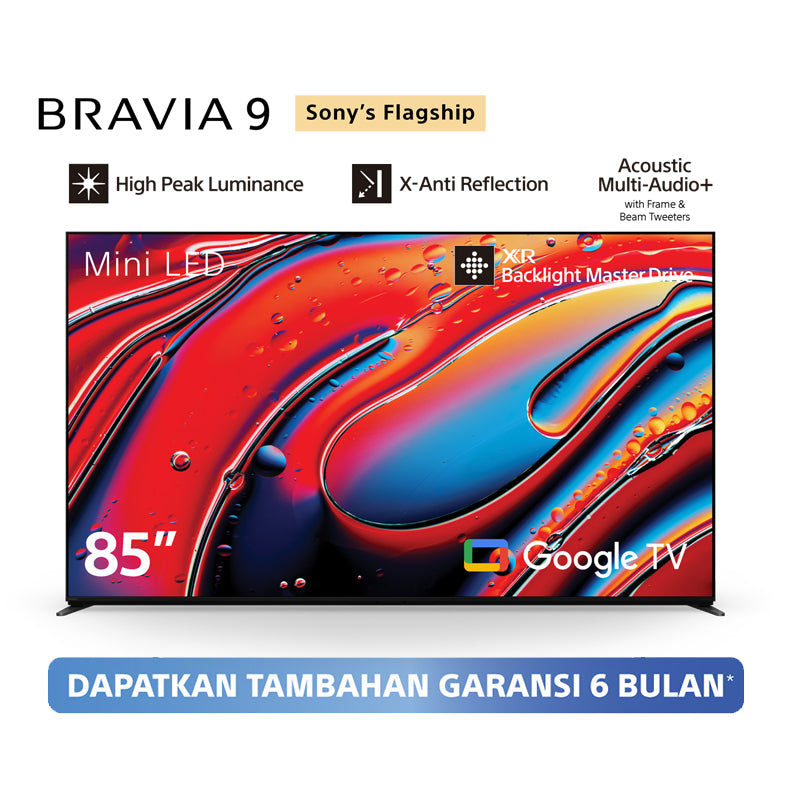 Sony | BRAVIA 9 85 Inch TV | Mini LED | 4K Ultra HD | High Dynamic Range (HDR) | Smart TV (Google TV) | 2024 Model
