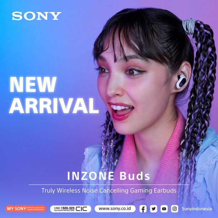 SONY WF-G700N INZONE Truly Wireless Headphones (White)