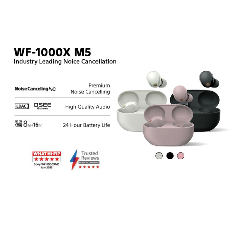 Sony WF-1000XM5 Noise-Canceling True Wireless In-Ear Headphones
