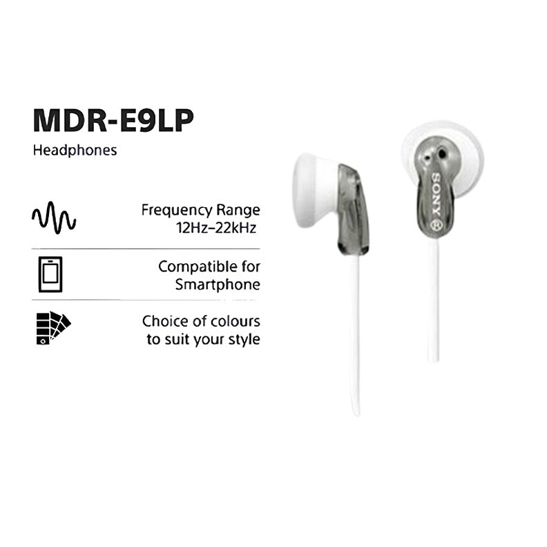 SONY MDR-E9LP Ex Ear Earphone Grey