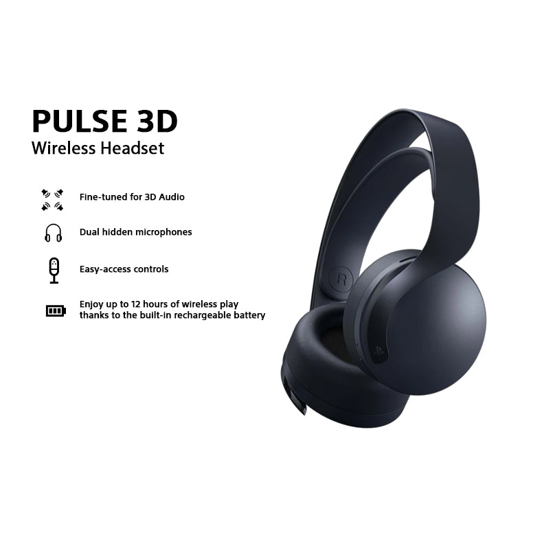PS5 Wireless Headset Black   CFI-ZWH1G 01