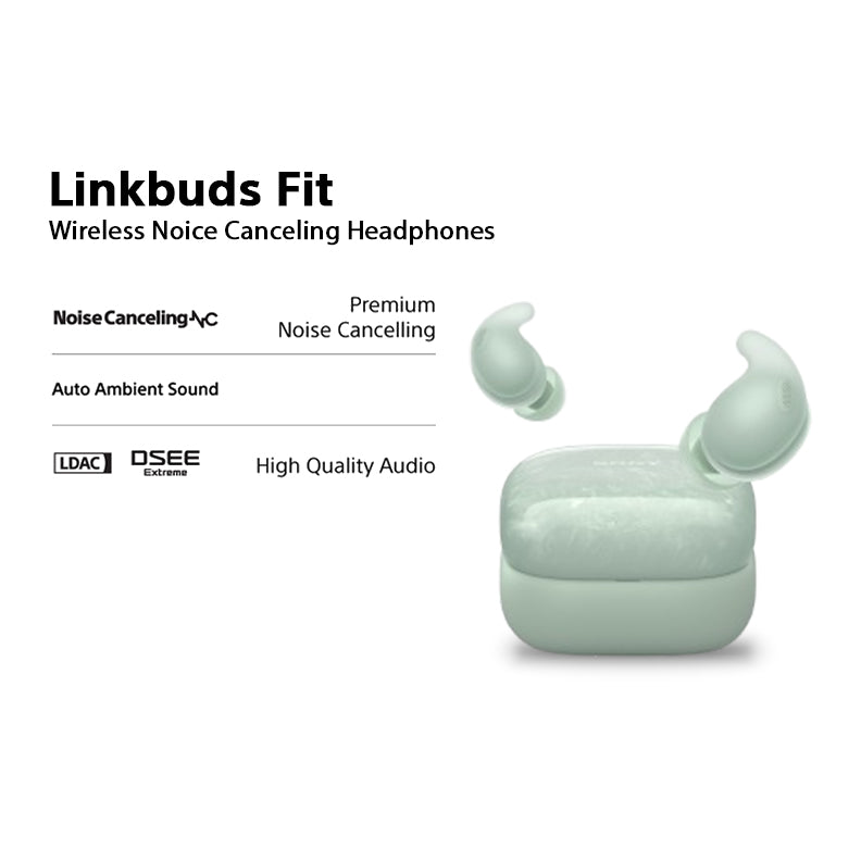 Sony WF-LS910N LinkBuds Fit Truly Wireless Earbuds with Noise Canceling Green
