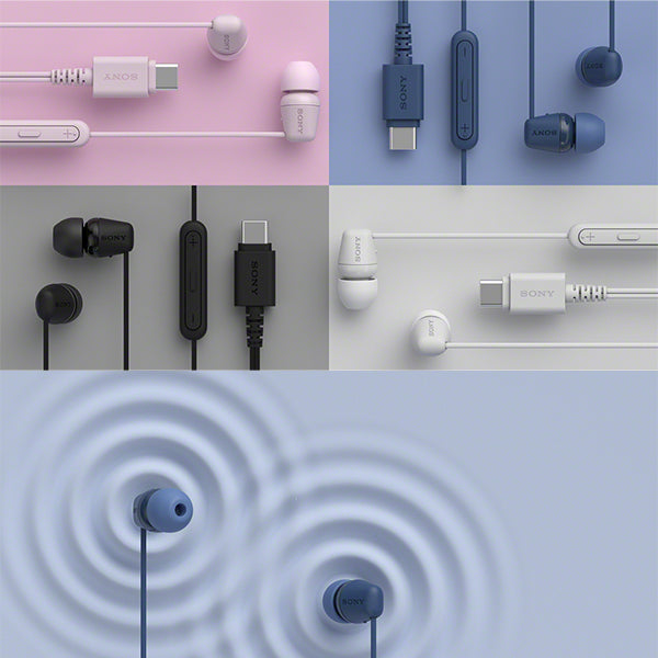 SONY IER-EX15C USB-C Wired Earphones Blue