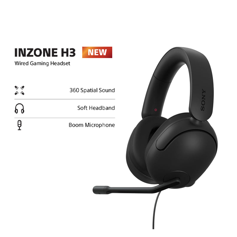 SONY INZONE H3 Wired Gaming Headset Black | MDR-G300