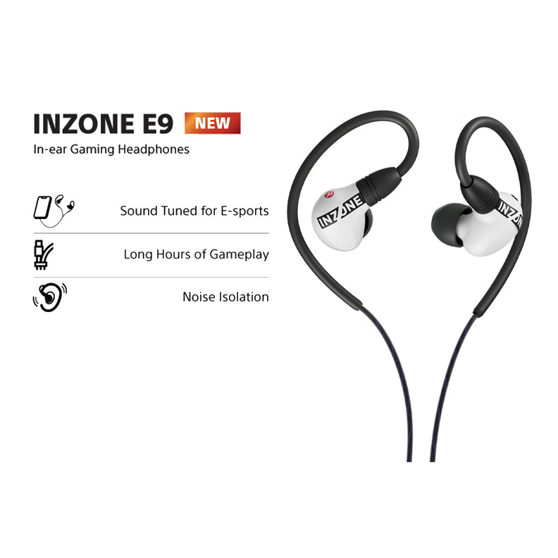 Sony INZONE E9 Headphone Gaming In-Ear White | IER-G900