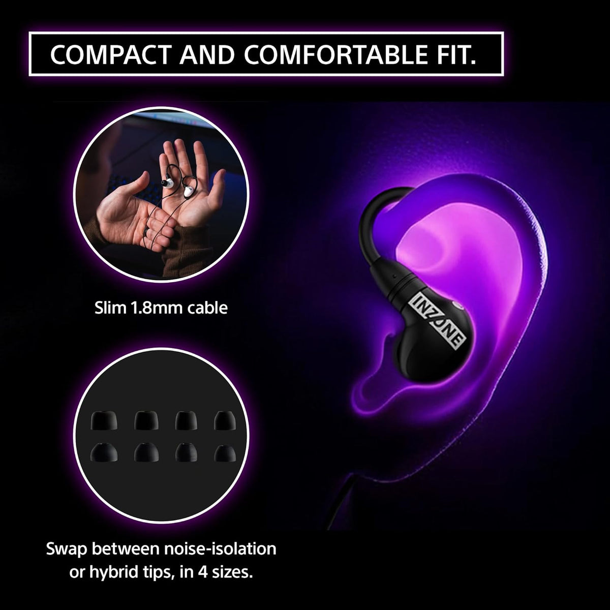 Sony INZONE E9 Headphone Gaming In-Ear Black | IER-G900