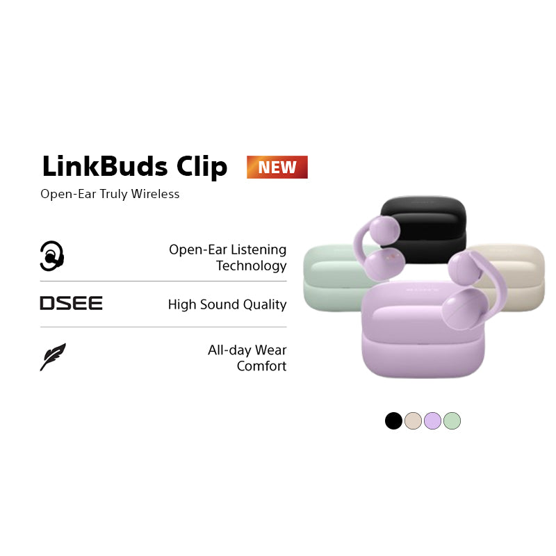 SONY LinkBuds Clip Open-Ear Truly Wireless