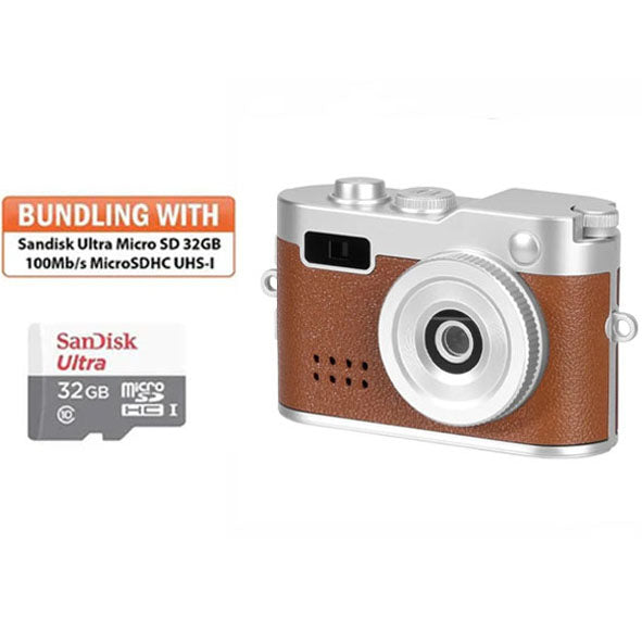 Avangarde Mica (Mini Camera) - Brown with Sandisk Ultra MicroSD 32GB