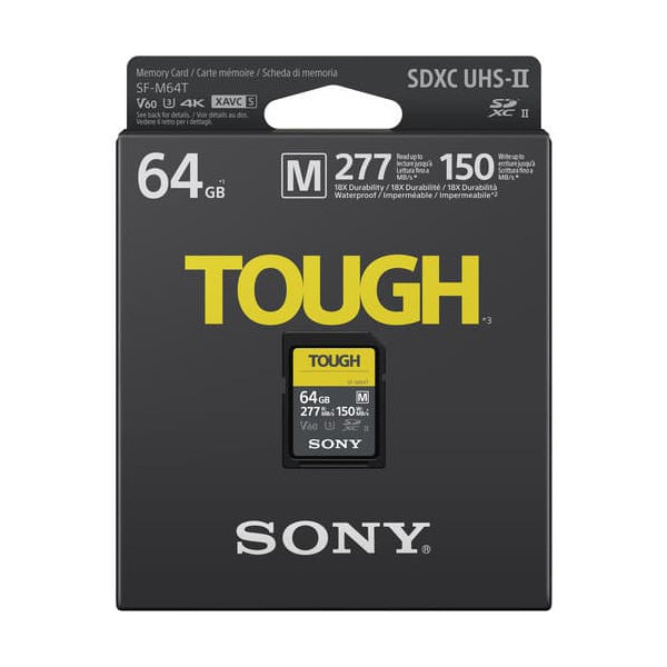 Sony 64GB SF-M Tough Series UHS-II SDXC Memory Card