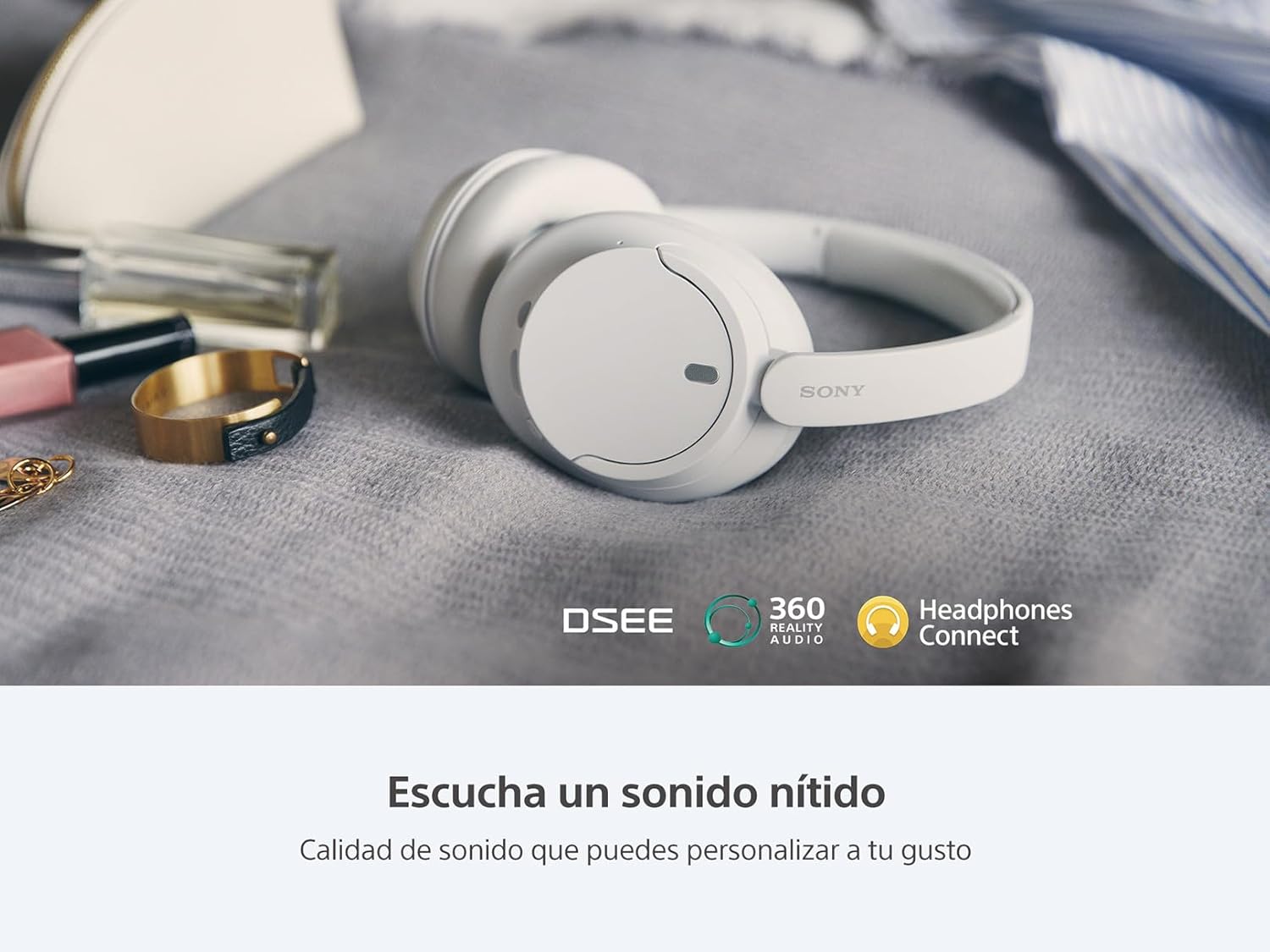 Sony WH-CH720N Wireless Over-Ear Noise-Canceling Headphones (White)