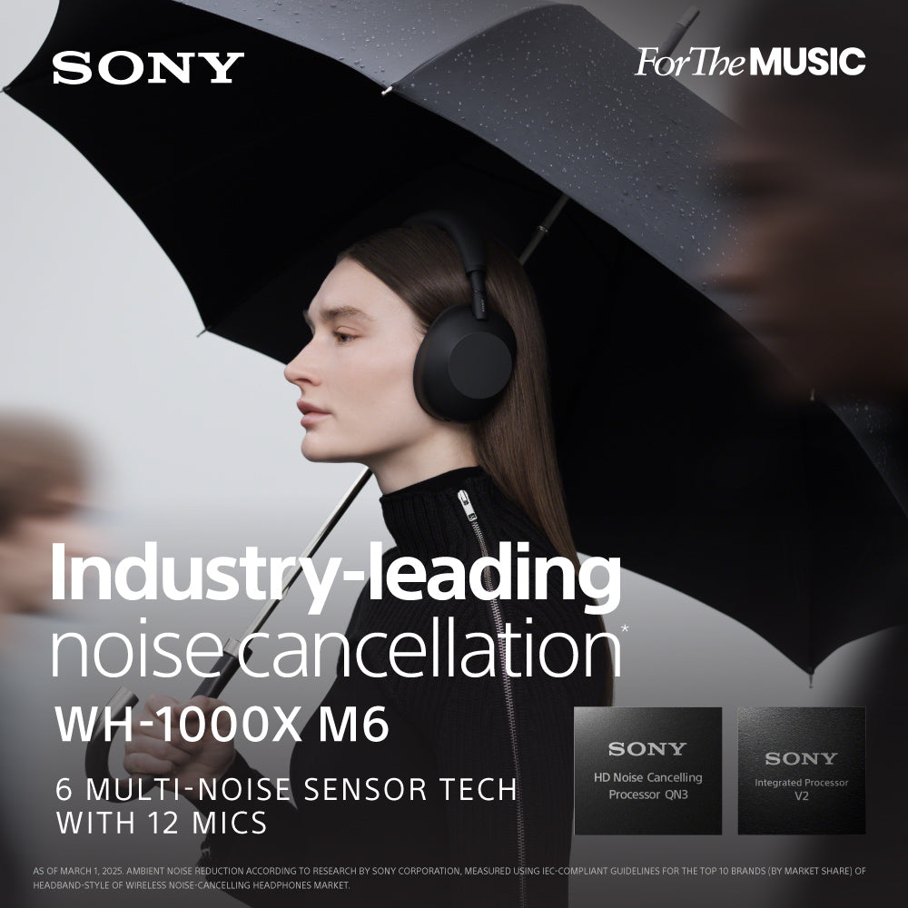 SONY WH-1000XM6 Noice Cancelling Headphones Black