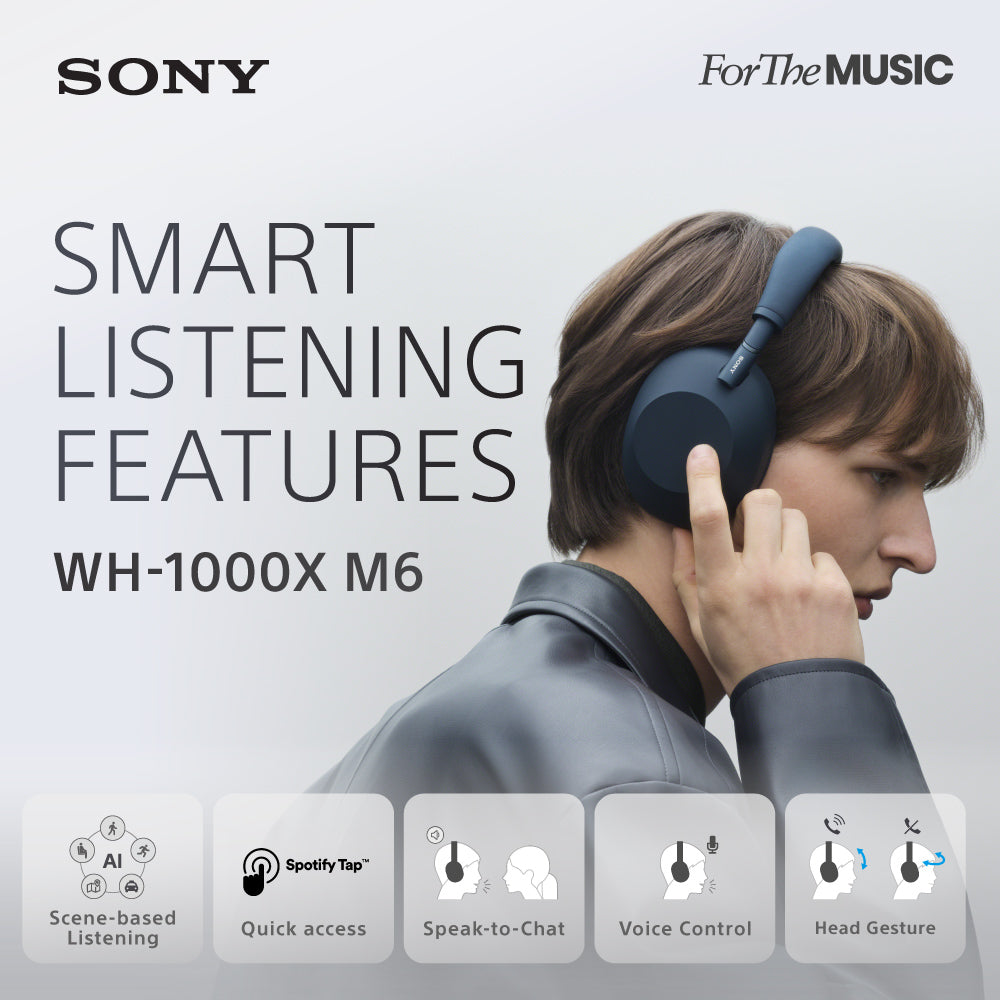 SONY WH-1000XM6 Noice Cancelling Headphones Black