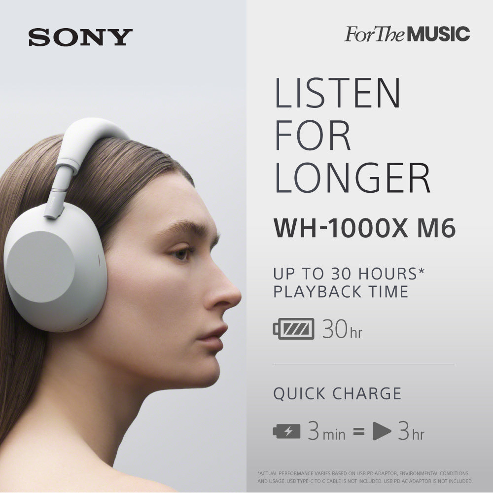 SONY WH-1000XM6 Noice Cancelling Headphones Black