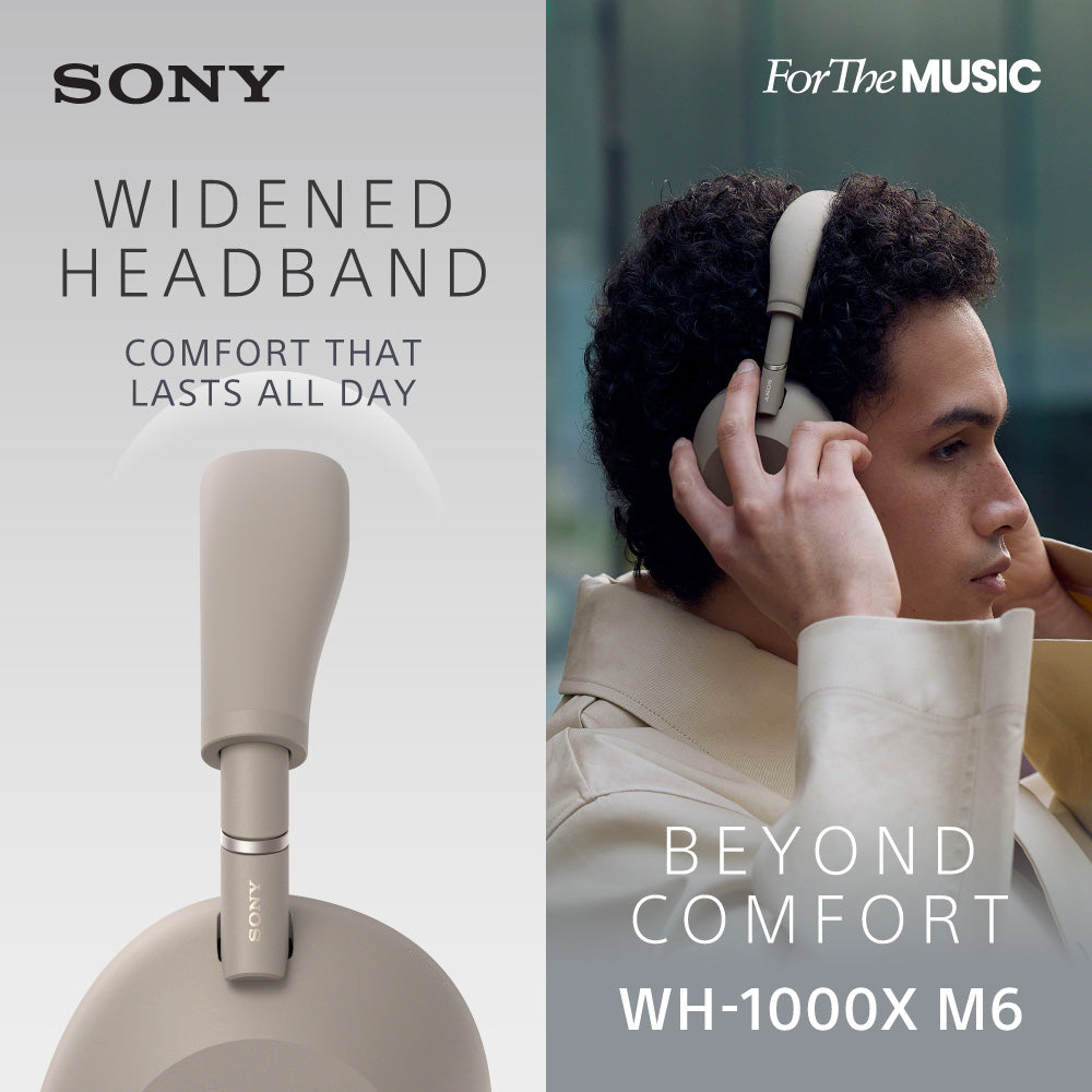 SONY WH-1000XM6 Noice Cancelling Headphones Sand Stone