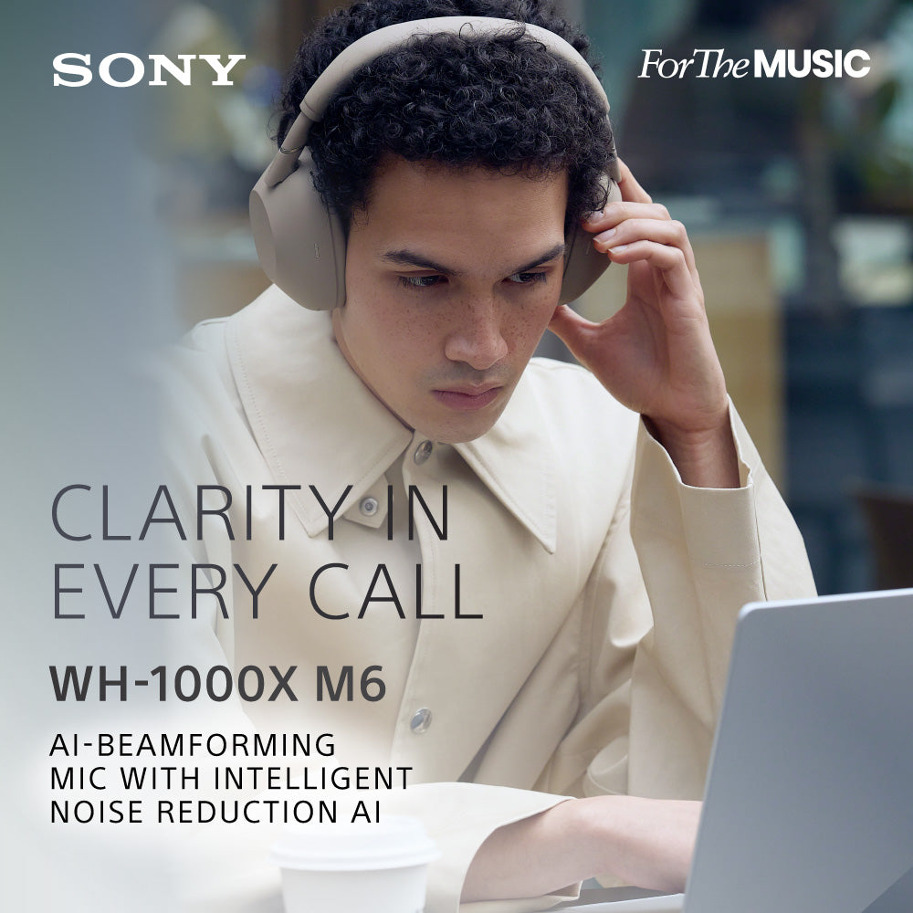 SONY WH-1000XM6 Noice Cancelling Headphones Sand Stone