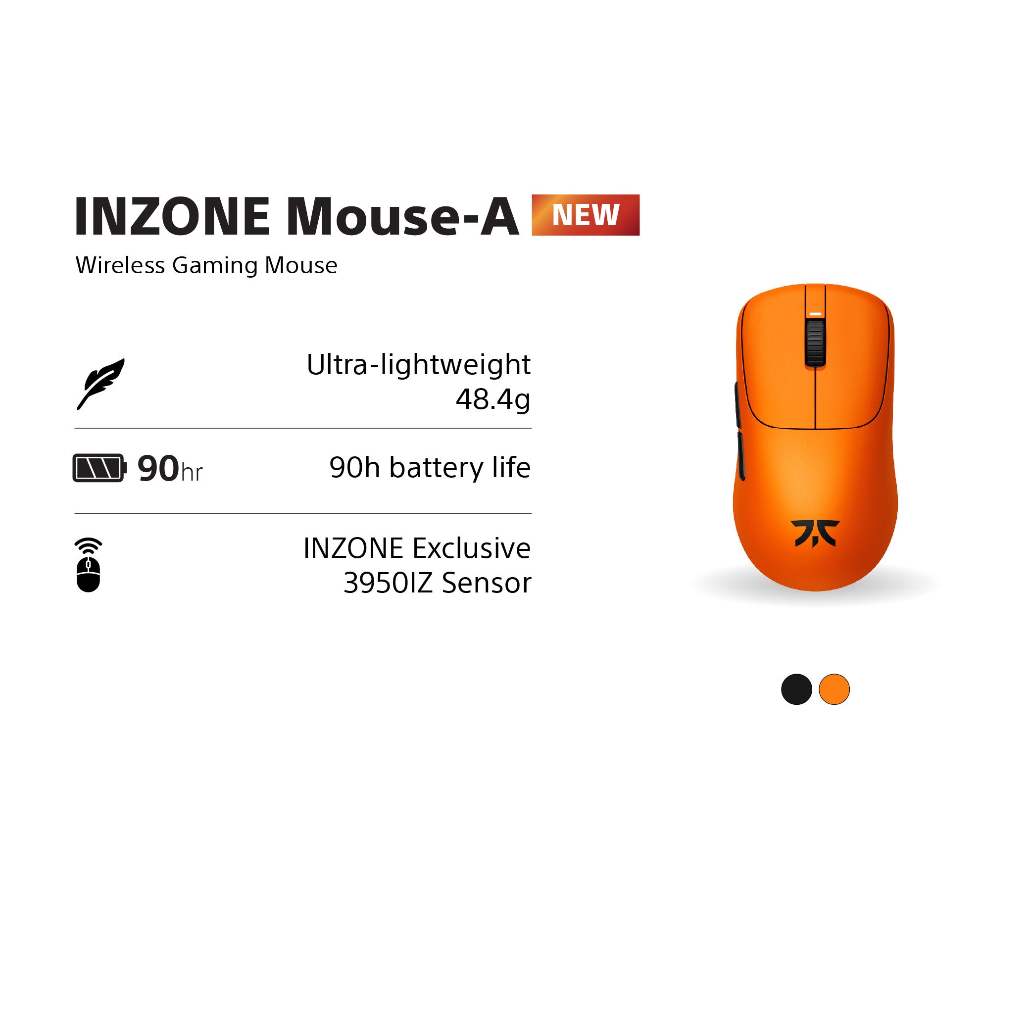 Sony INZONE Mouse-A Gaming Mouse / MSE-G500 Orange
