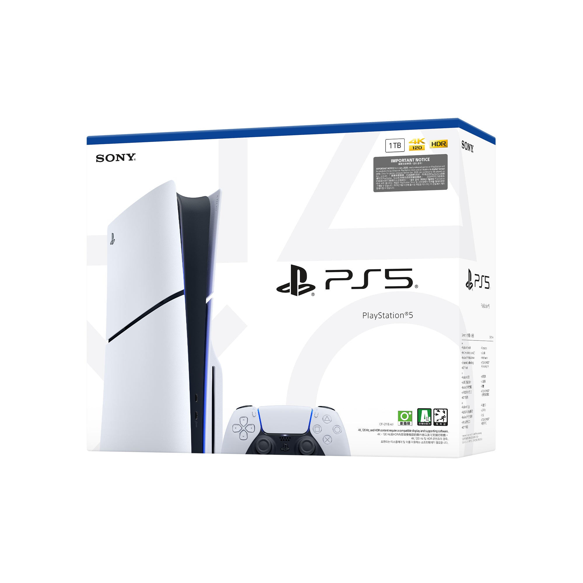 PlayStation®5 Console - PS5 Slim Two DualSense™ Wireless Controllers Bundle
