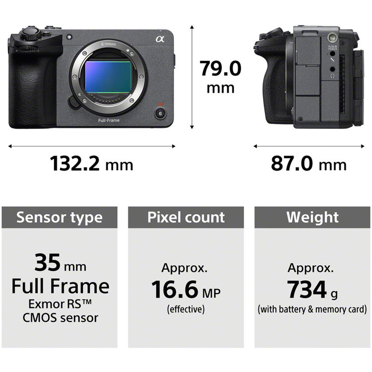 SONY FX5 Full-Frame Cinema Camera with XLR Handle