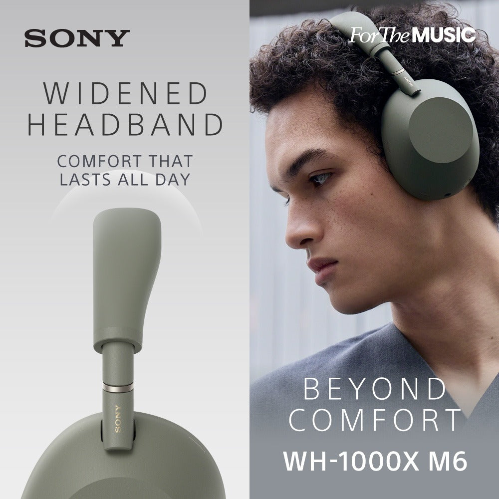 SONY WH-1000XM6 Noice Cancelling Headphones (Olive Gray)
