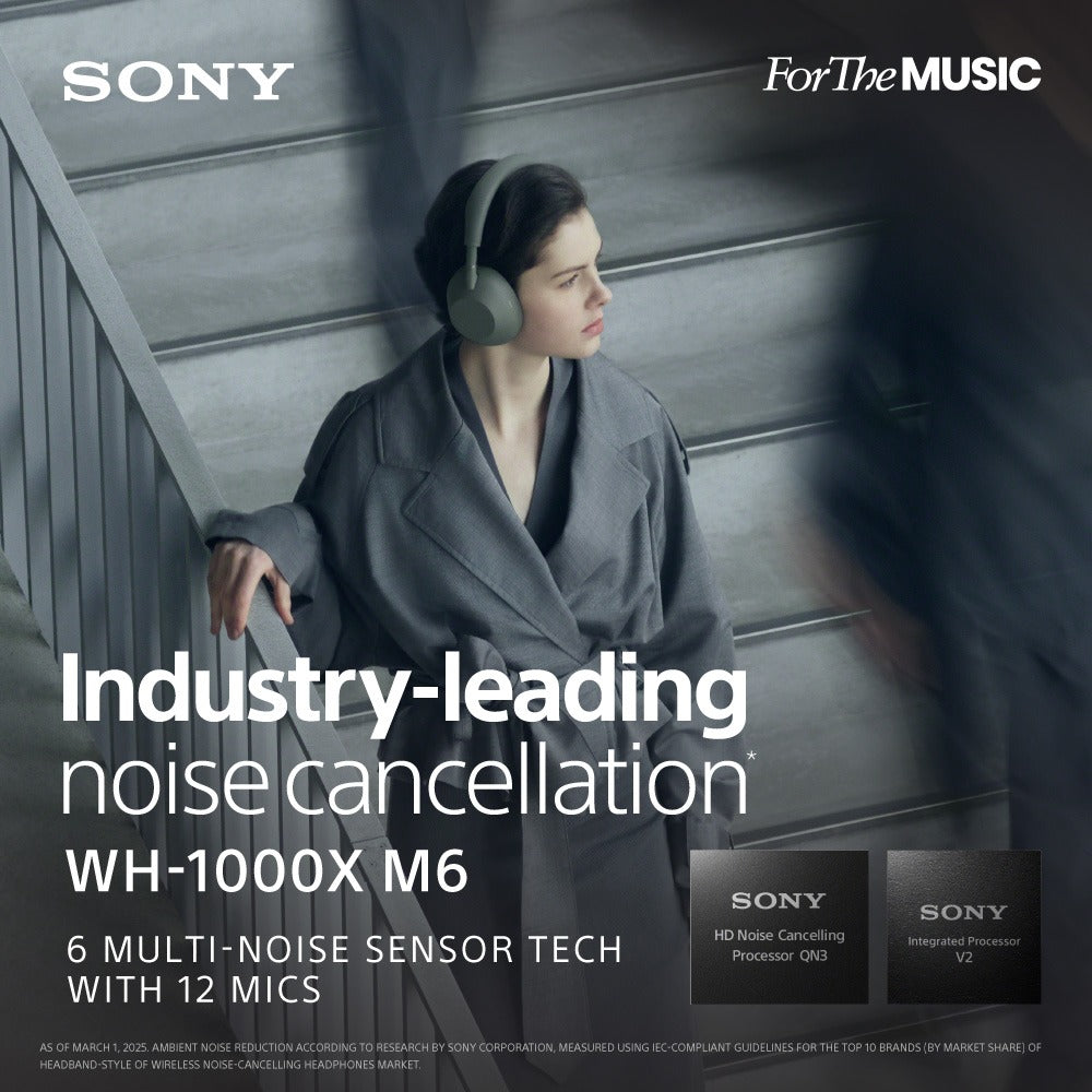SONY WH-1000XM6 Noice Cancelling Headphones (Olive Gray)