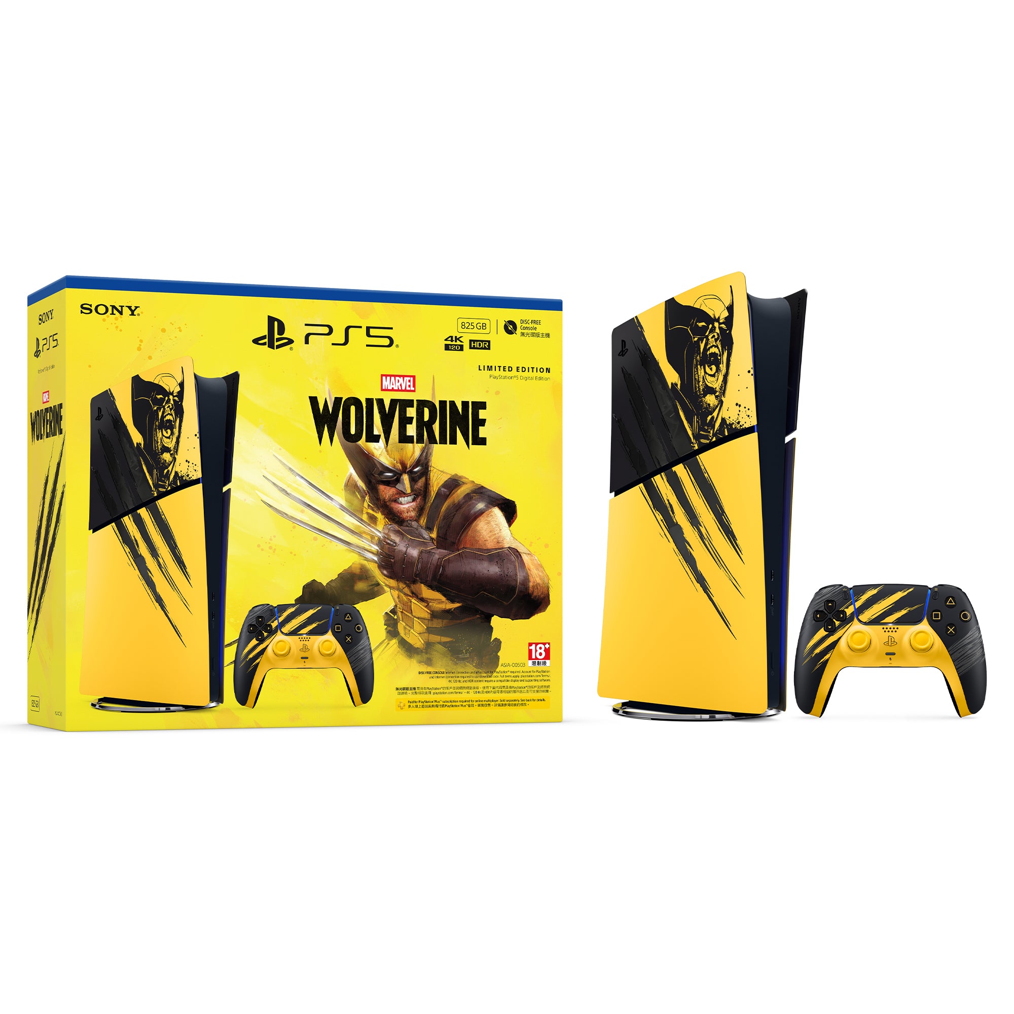 PlayStation®5 Digital Edition – Bundel Marvel’s Wolverine Battle Yellow Edisi Terbatas