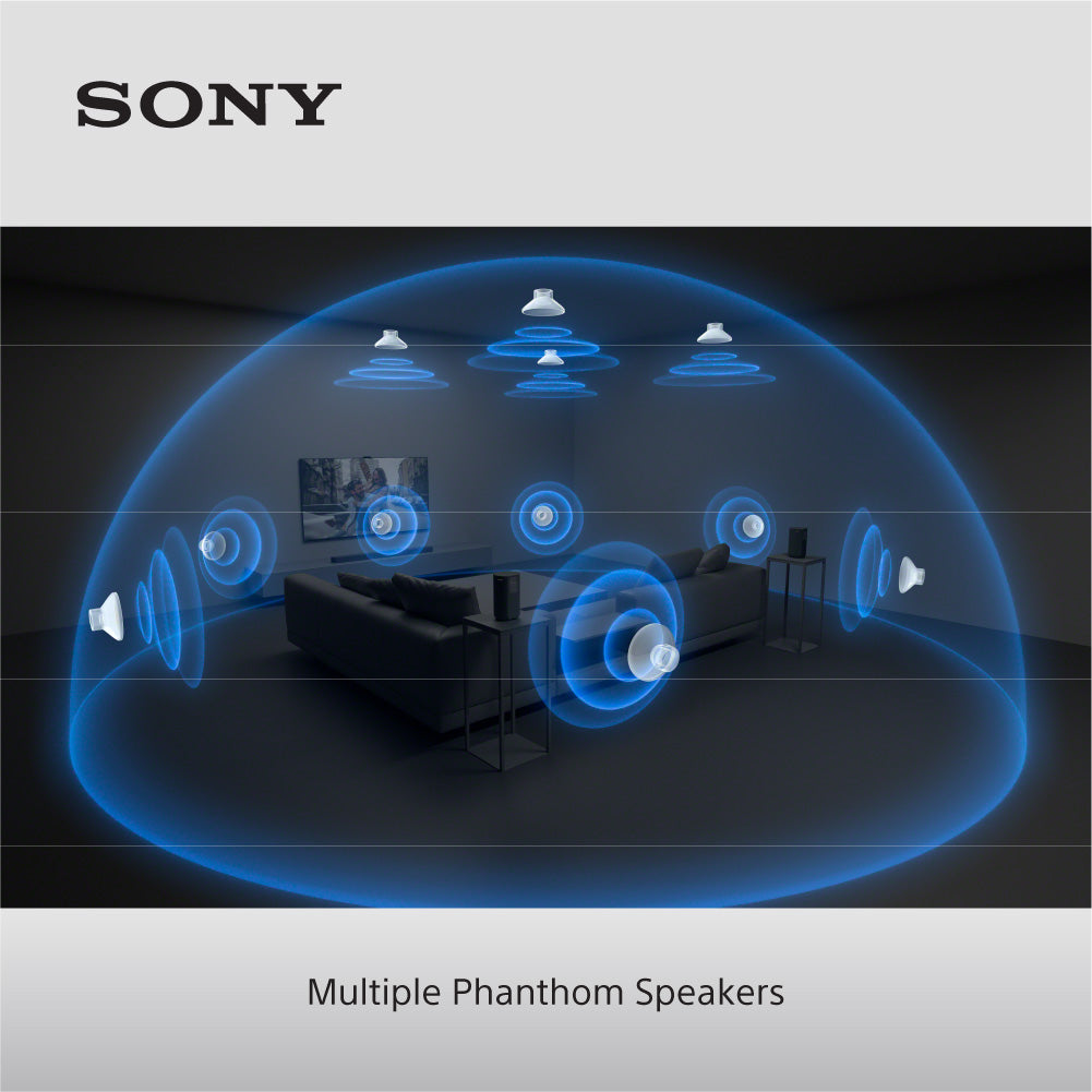 Sony HT-A8000 Bravia Theatre Bar 8 Sound Bar with Sony SA-RS3S 100W Additional Wireless Rear Speakers