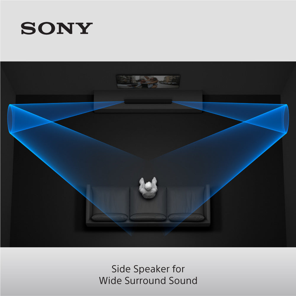 Sony HT-A8000 Bravia Theatre Bar 8 Sound Bar with Sony SA-RS3S 100W Additional Wireless Rear Speakers
