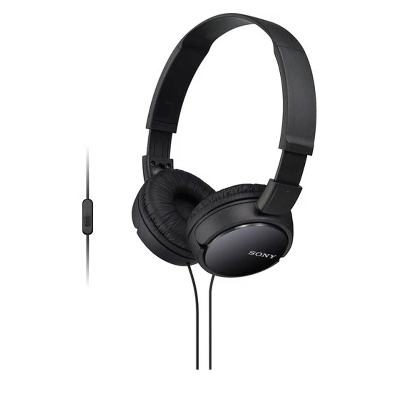 Sony MDR-ZX110AP Extra Bass Smartphone Headset Black