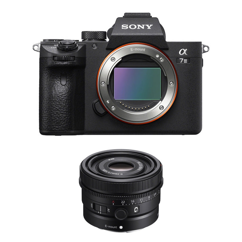 Sony Alpha a7 III Mirrorless Digital Camera (Body Only) + Sony FE 50mm f2.5 G Lens