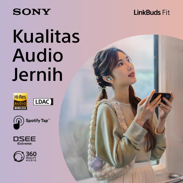 Sony WF-LS910N LinkBuds Fit Truly Wireless Earbuds with Noise Canceling Pink